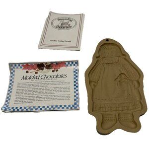 Vtg Brown Bag Cookie Art  Cookie Chocolate Mold Raggedy Ann Girl Recipe Book